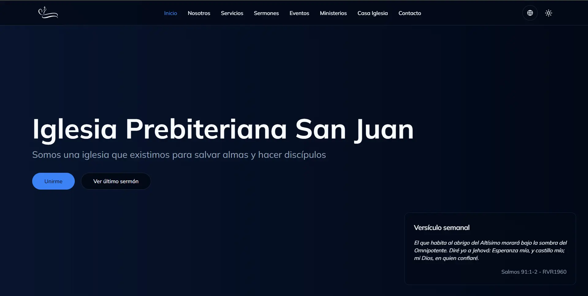 Página web - Iglesia Presbiteriana San Juan